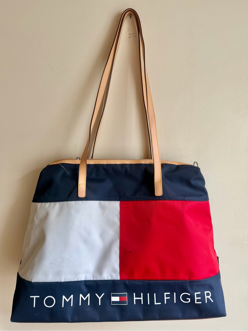 Vintage Tommy Hilfiger Vinyl Duffle Bag